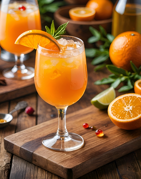 新鲜美味冰镇橙汁摄影图片